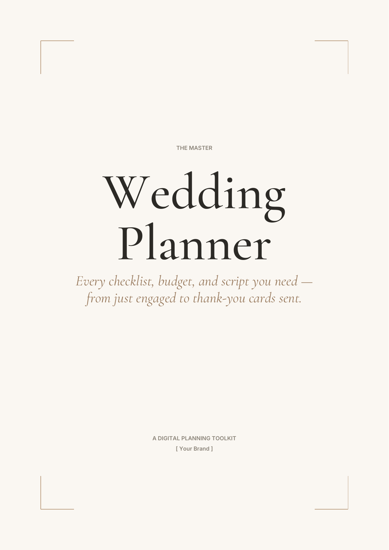 Master Wedding Planner cover